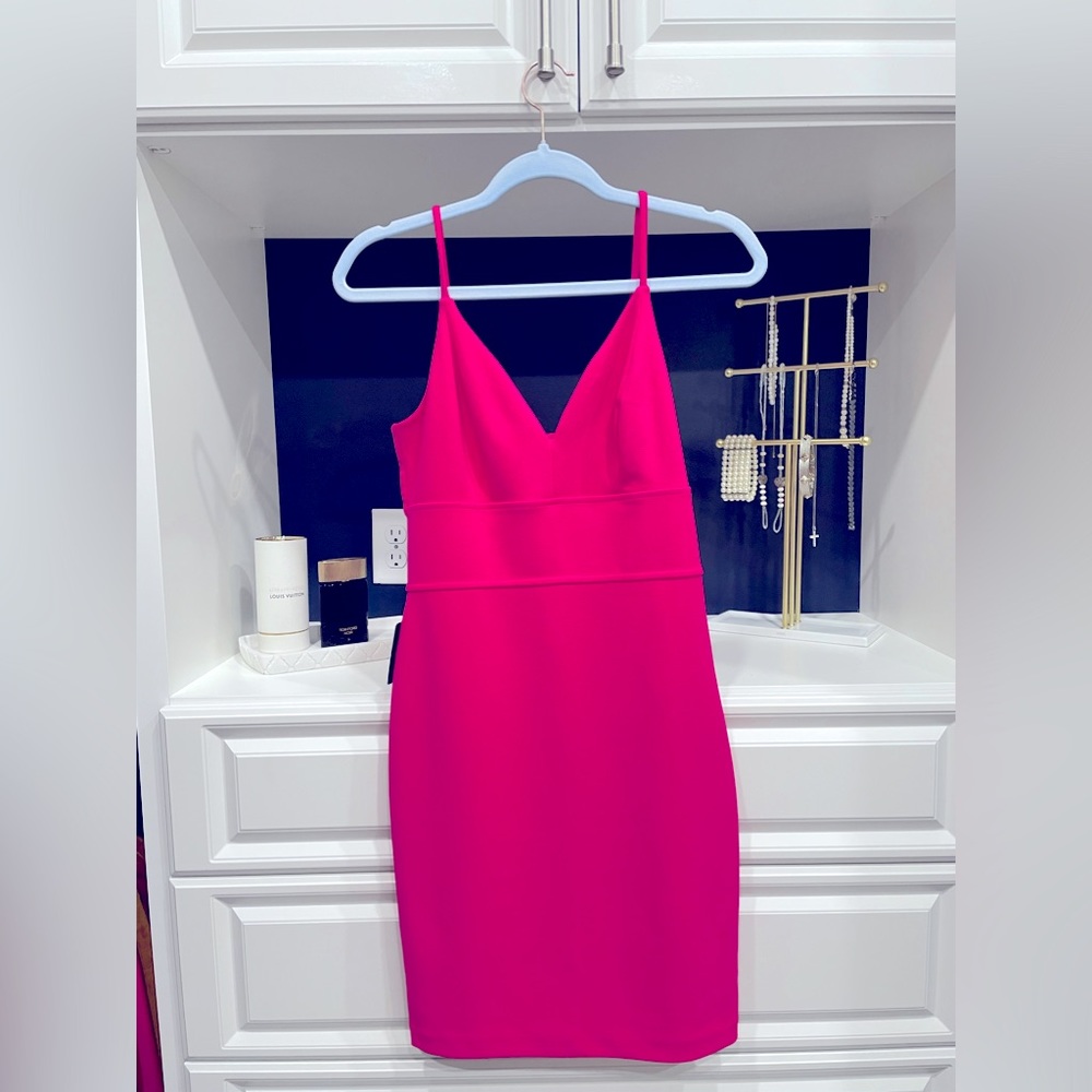 Express little hot pink dress XS brand new tags still on